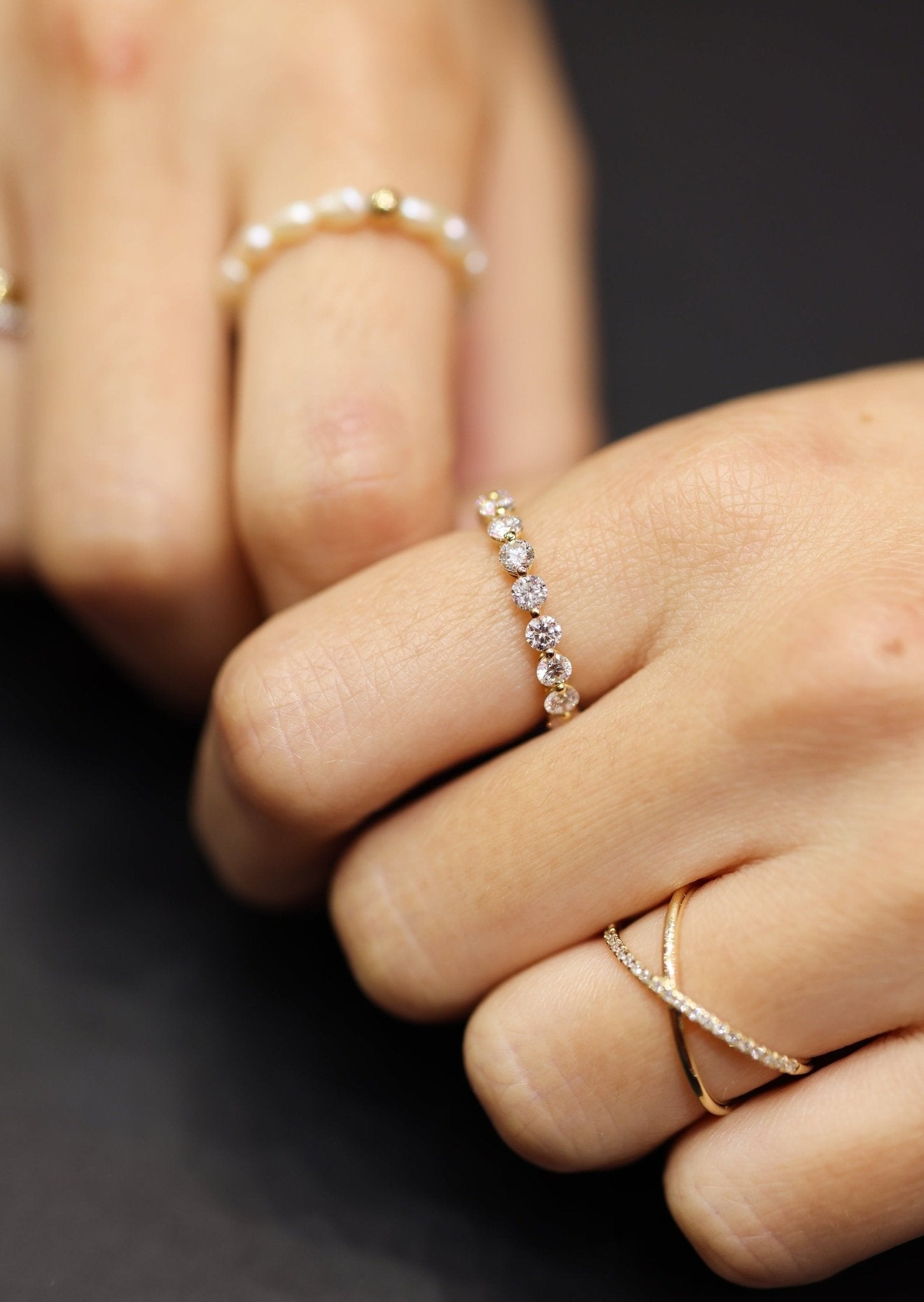 Ballet Diamond Eternity Ring - Image 3
