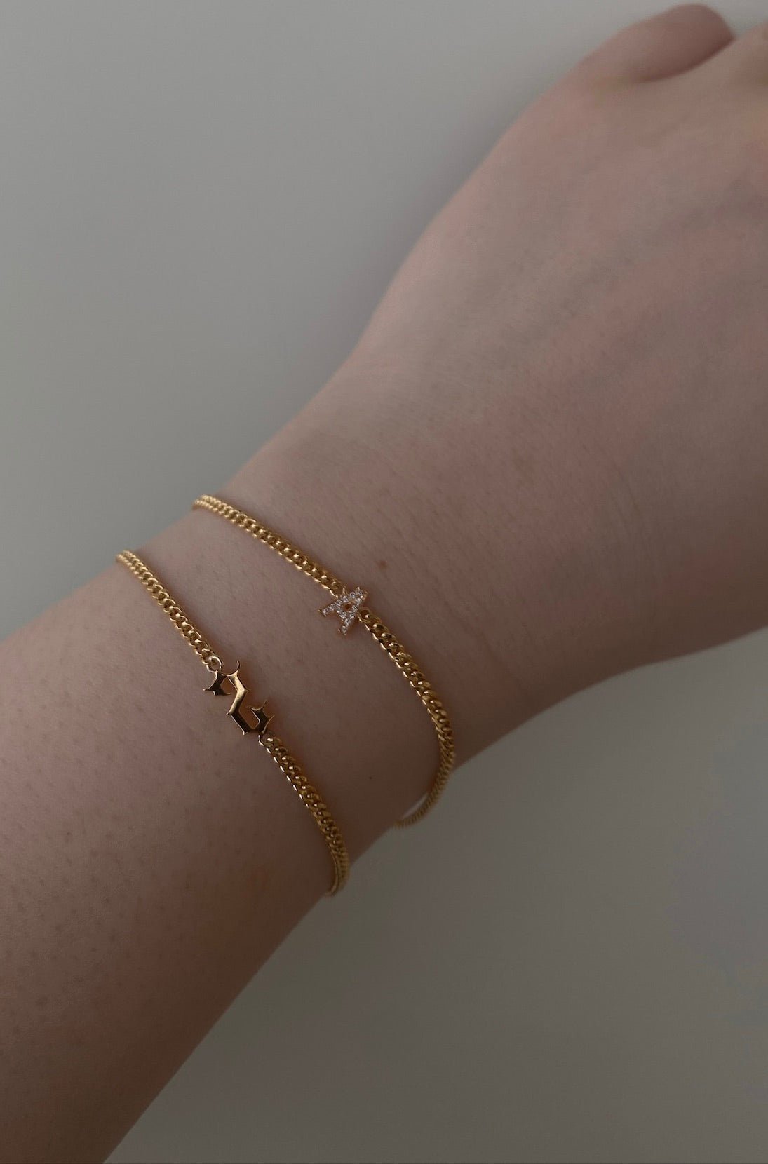 Classic Diamond Initial Chain Bracelet - Image 2