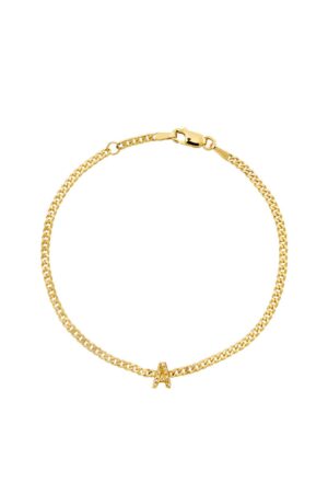 Classic Diamond Initial Chain Bracelet
