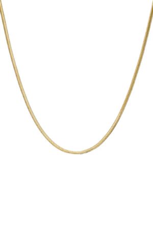 Herringbone Snake Gold Chain