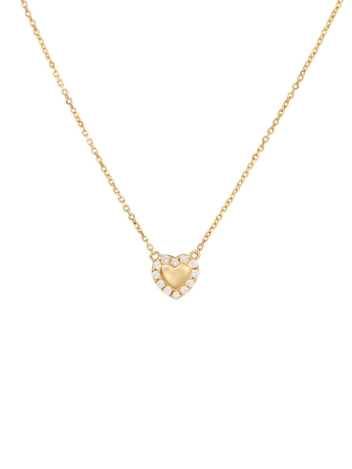 Mini Kylie Heart Diamond Necklace