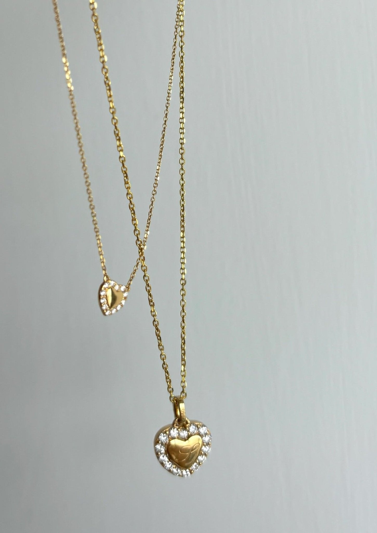 Mini Kylie Heart Diamond Necklace - Image 2