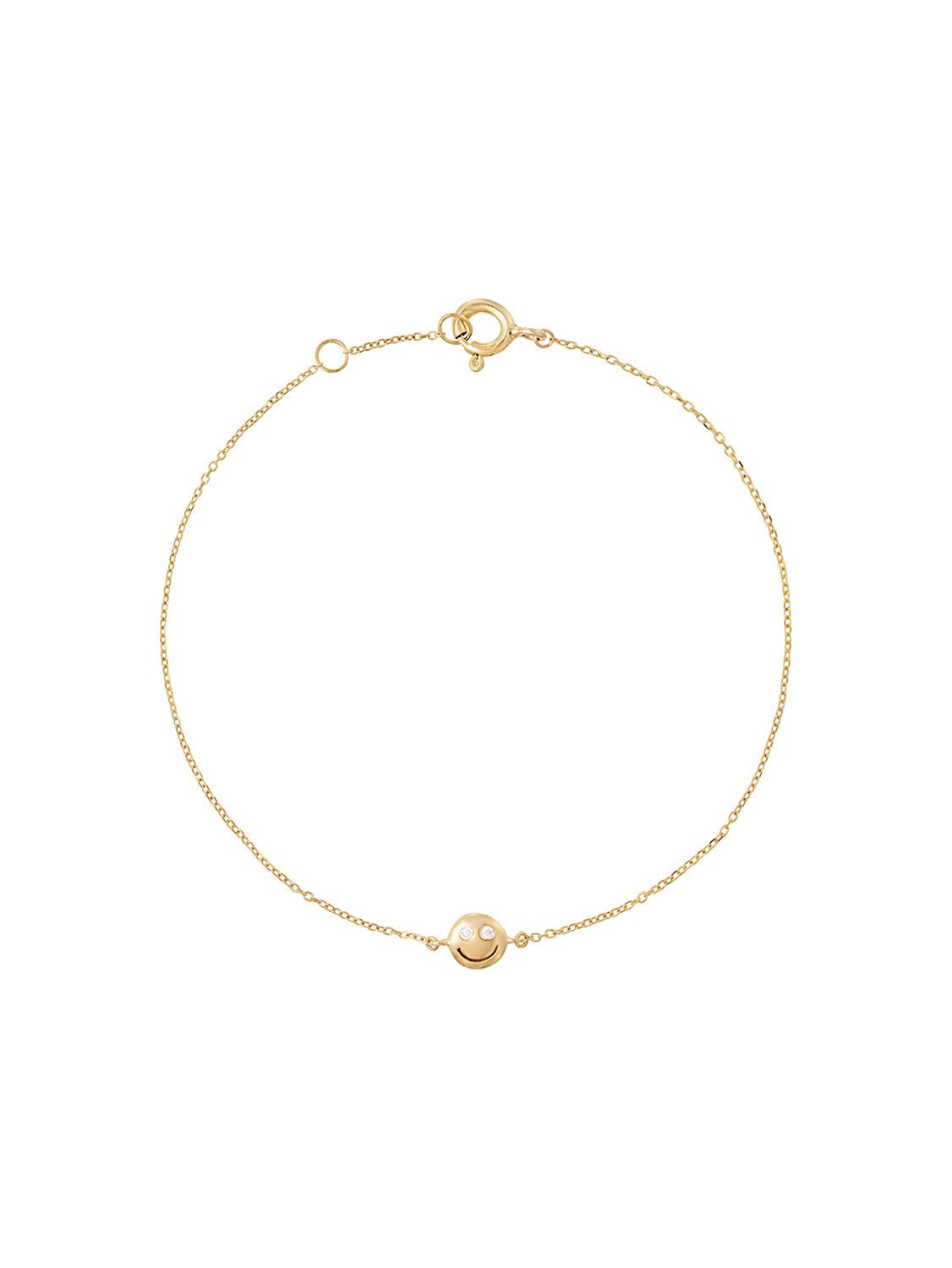 Smiley Face Diamond Bracelet