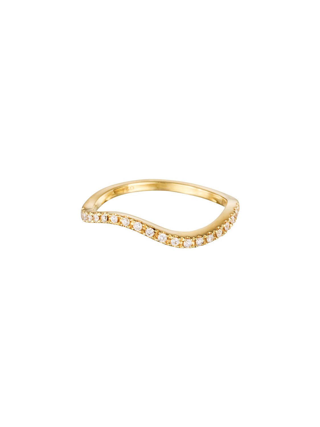Wavy Diamond Ring